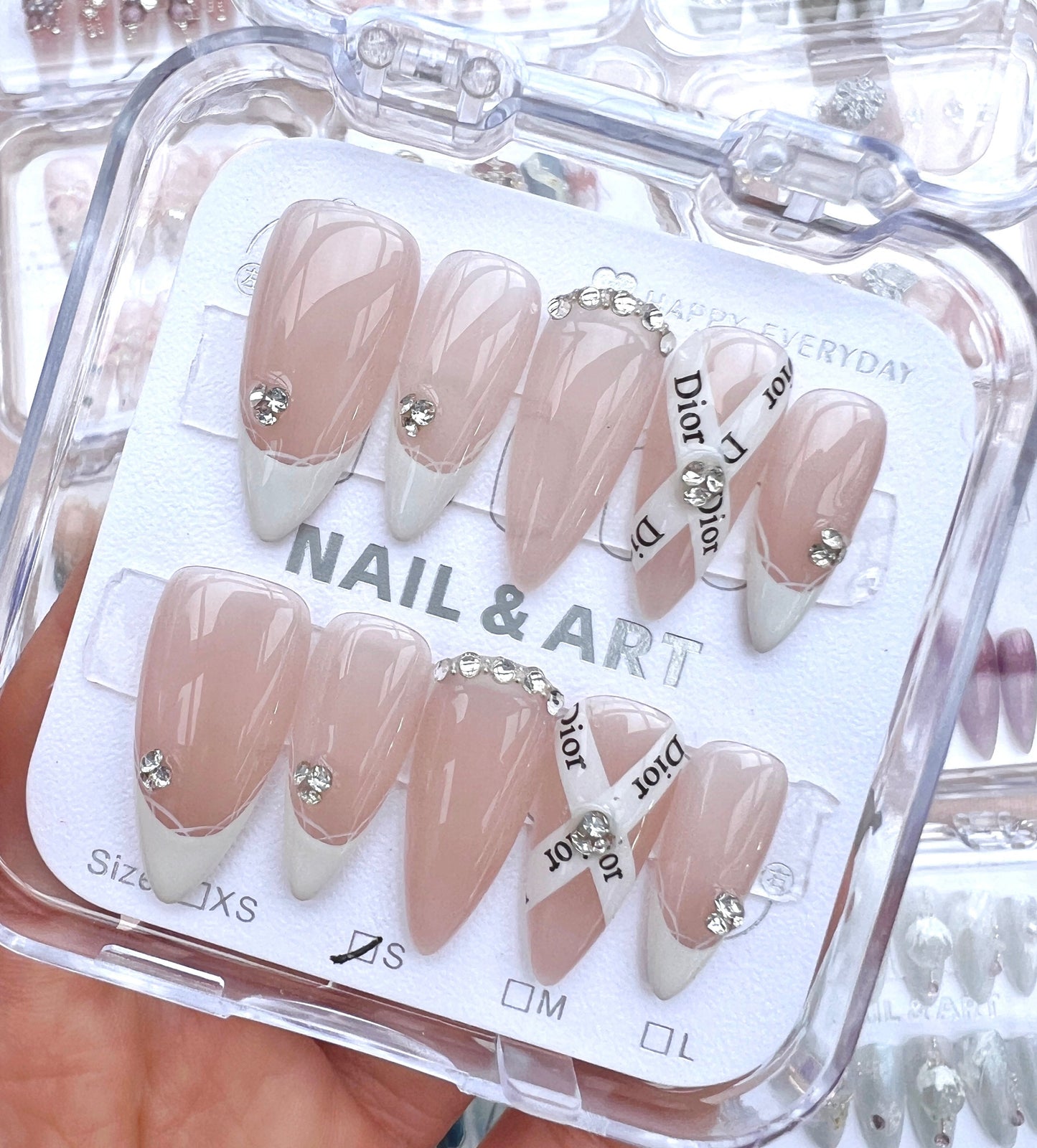 A15 Luxury Almond Press on Nails