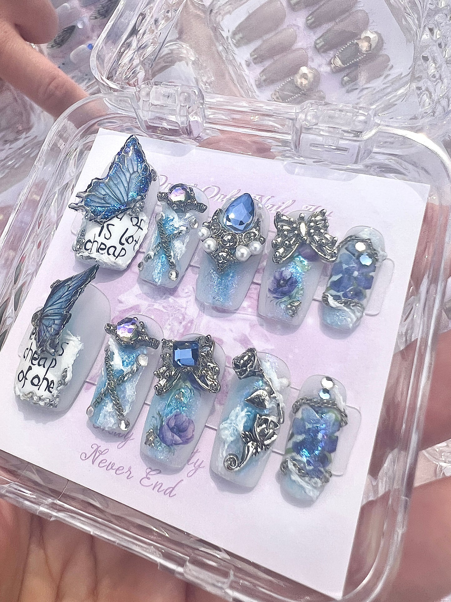 B77 3D Blue Butterfly