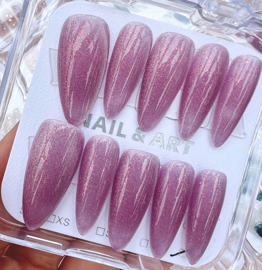 A24 Purple Cat Eye Sparkles