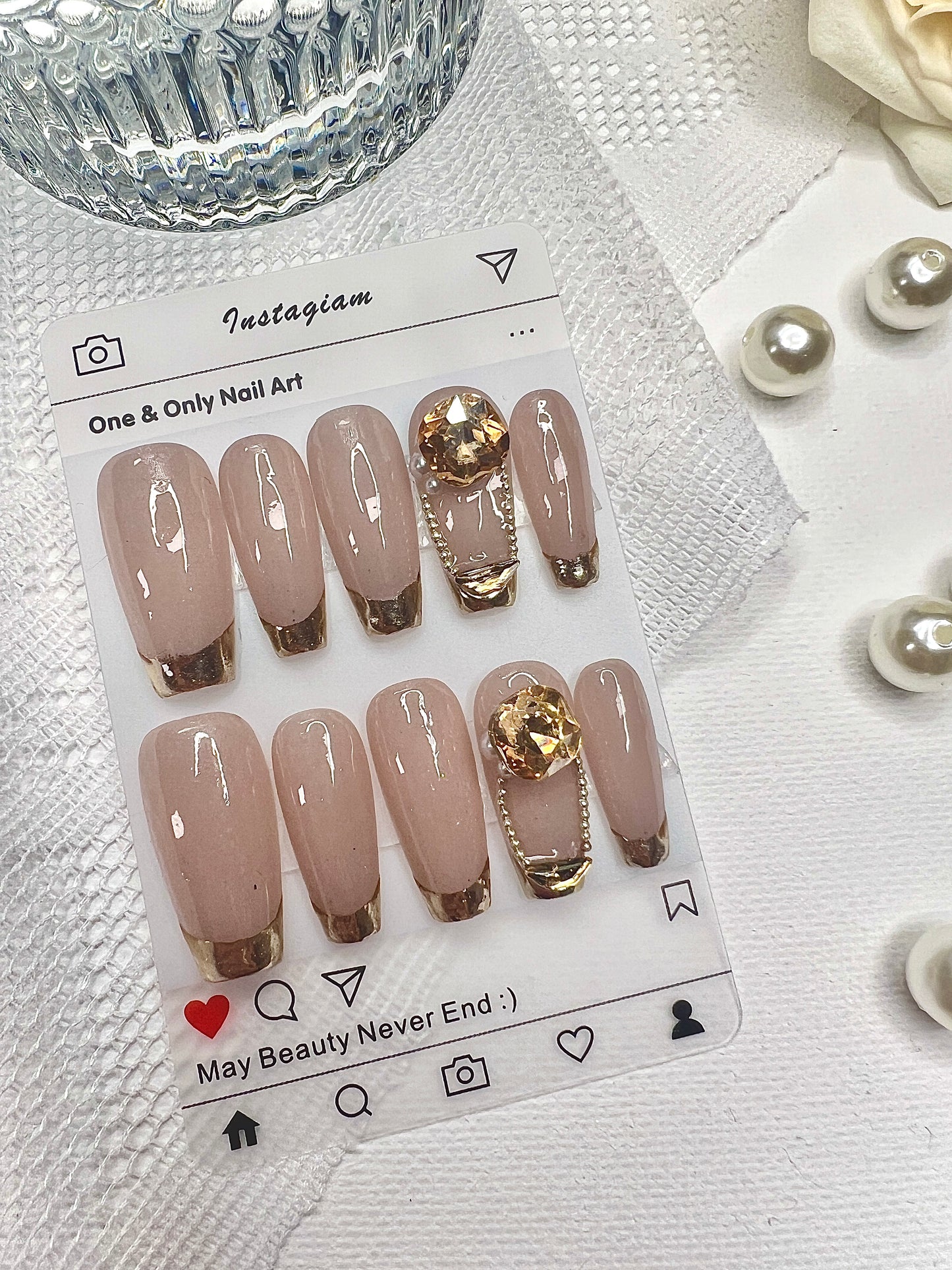 B53 Nude Press On Nails