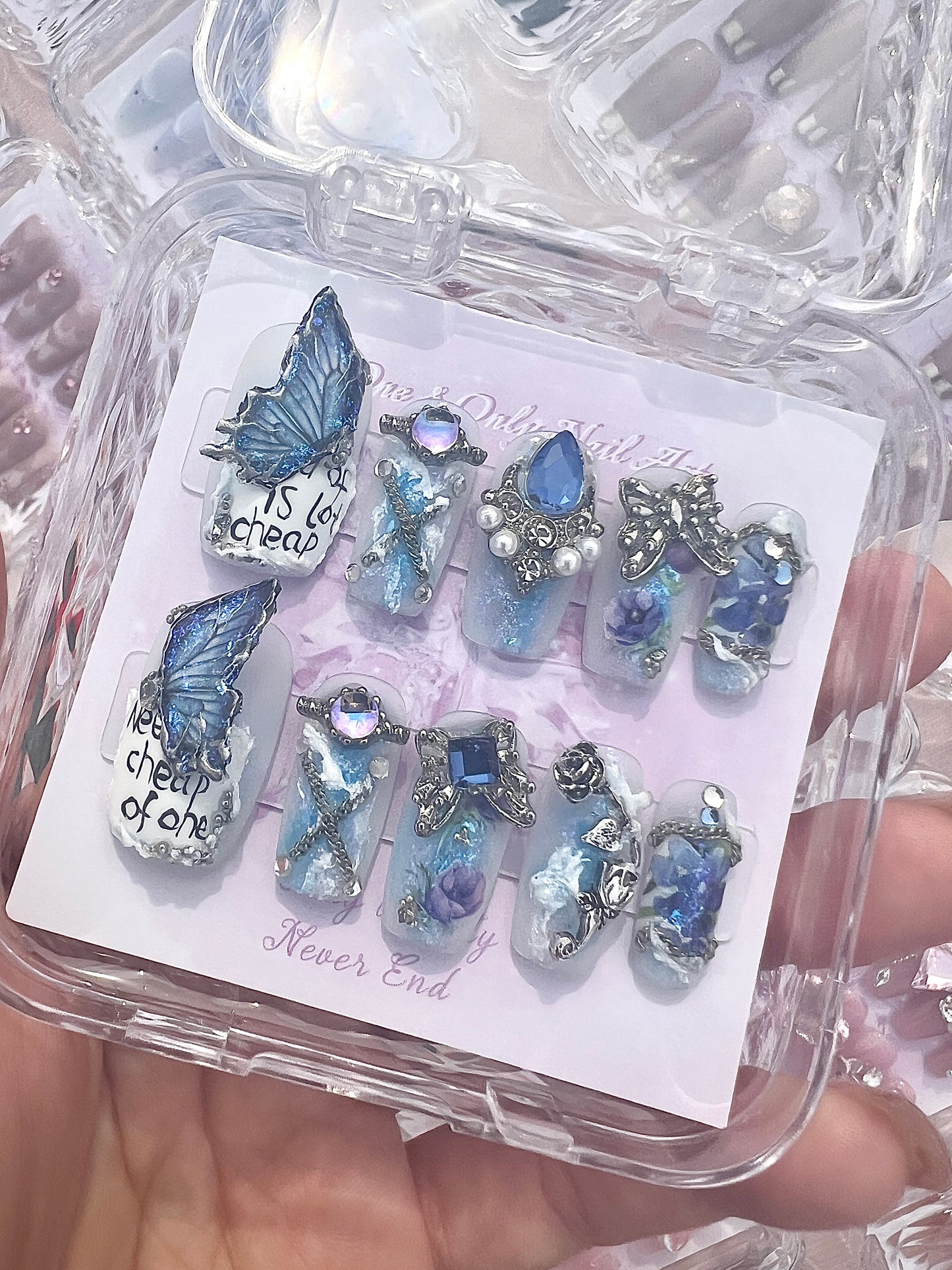 B77 3D Blue Butterfly