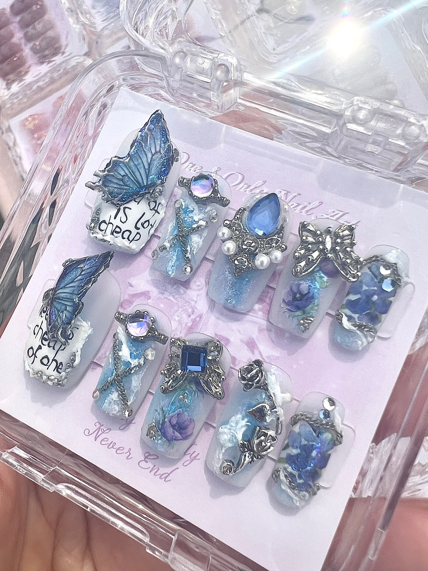 B77 3D Blue Butterfly