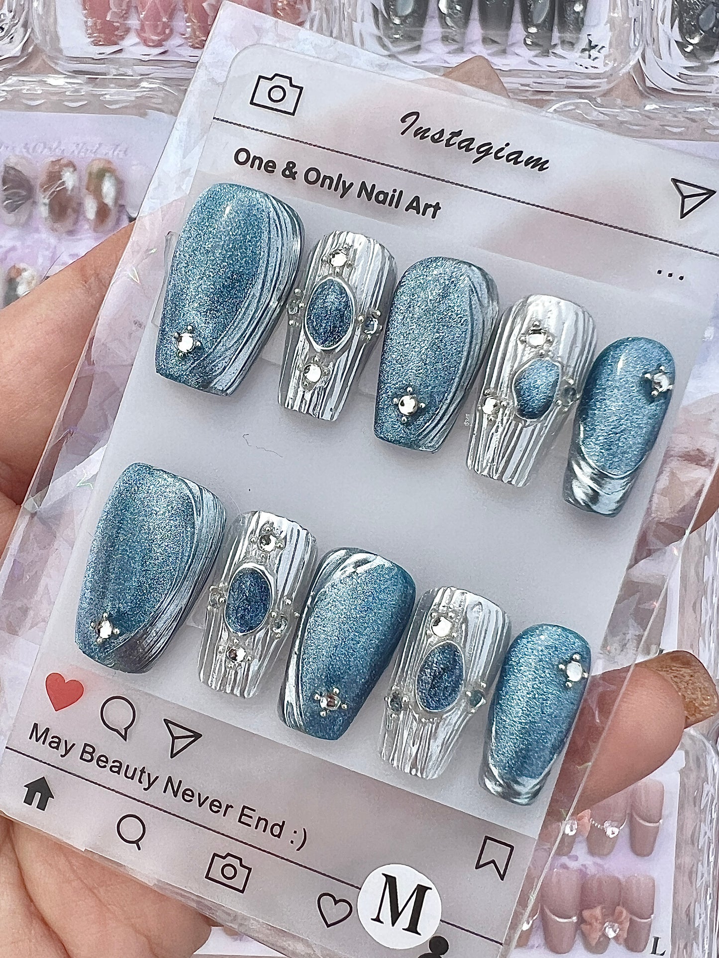 B06 Light Blue Cat Eye